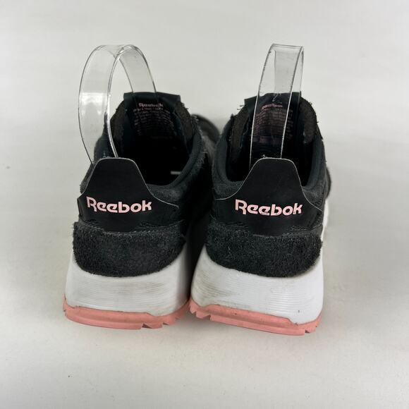 Reebok CL Legacy Sneaker Womens 7.5 Black Lace Up Low Top Running Athletic Shoes - Picture 7 of 10